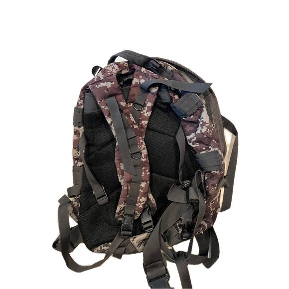 Brown Green Camo Tactical Backpack 45L - Picture 2 of 5
